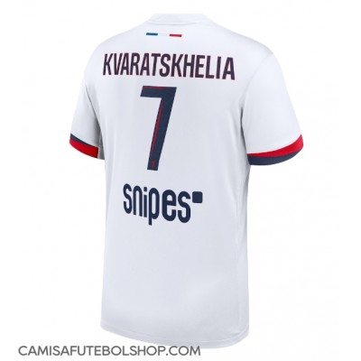 Camisa de time de futebol Paris Saint-Germain Khvicha Kvaratskhelia #7 Replicas 2º Equipamento 2025-26 Manga Curta Camisa de time de futebol Paris Saint-Germain Khvicha Kvaratskhelia #7 Replicas 2º Equipamento 2025-26 Manga Curta